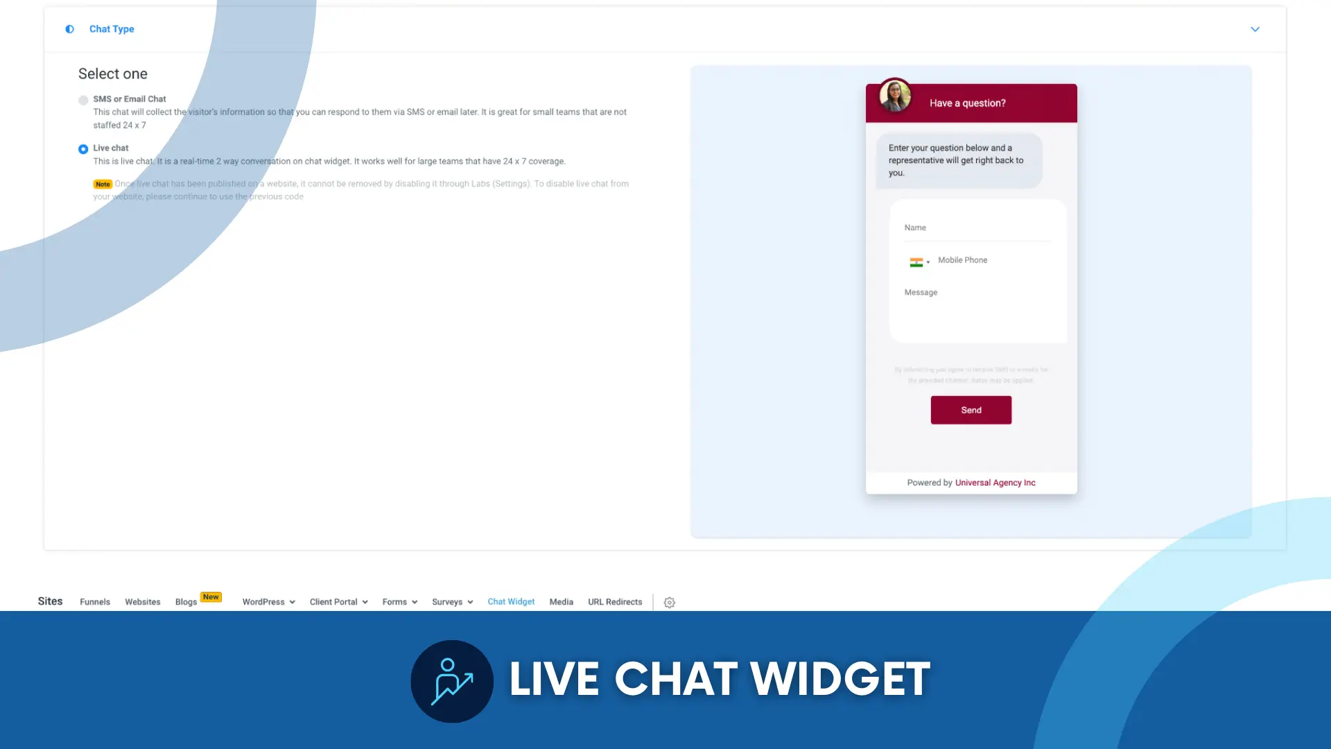Live Chat Widget