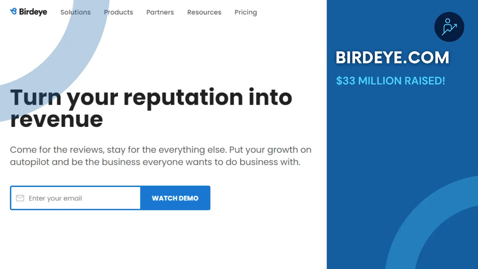 Bird Eye Company's site screenshot